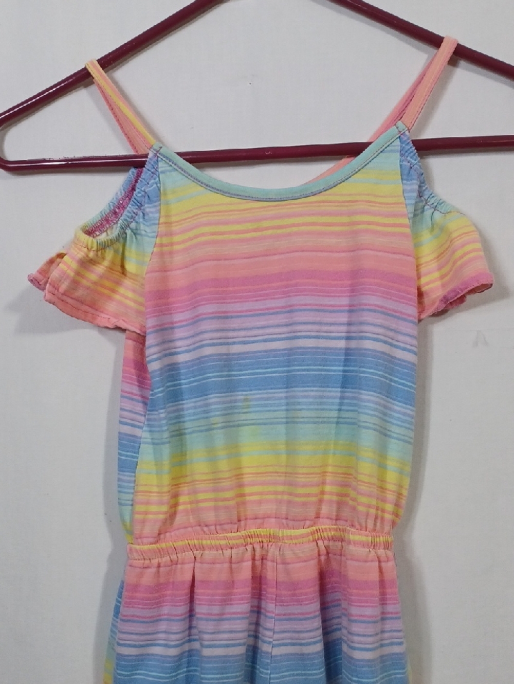 Place Pastel Stripe Tank with Lime Trim
